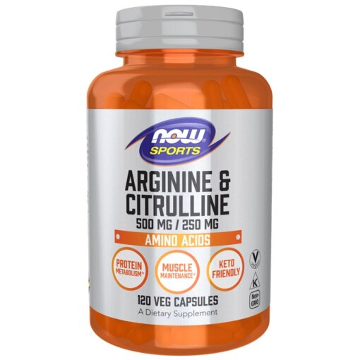 NOW Foods - Arginine & Citrulline - 120 vcaps