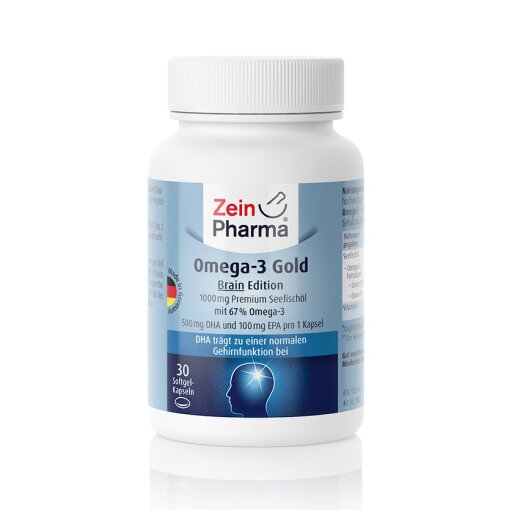 Zein Pharma - Omega-3 Gold - Brain Edition