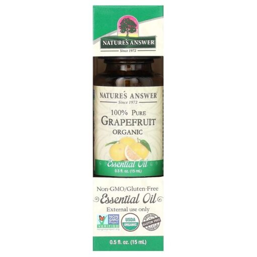 Nature's Answer - 100% Pure Grapefruit Essential Oil - 15 ml.