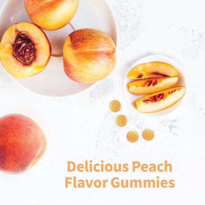 Garden of Life - Dr. Formulated Magnesium Pre- ja Probioottiset Kumiherkut, Persikka - 60 kumia - Image 5