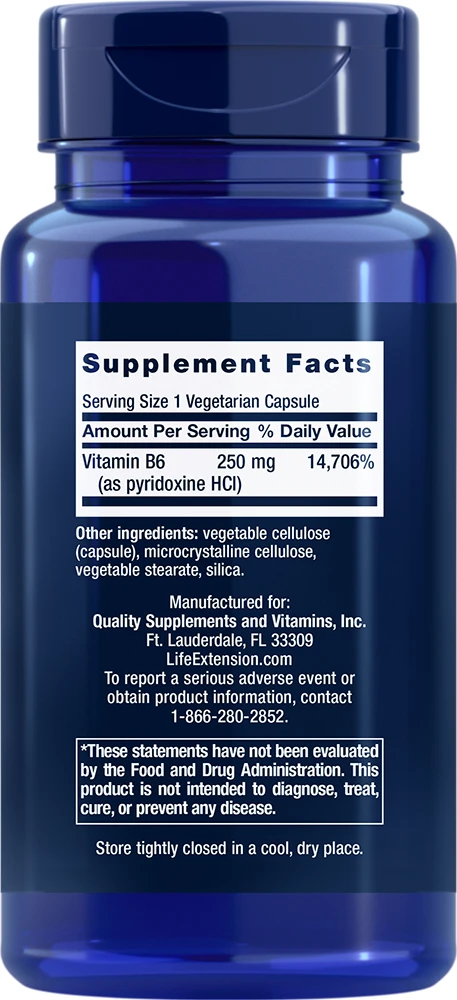 Life Extension - B3-vitamiini Niasiini, 500 mg - 100 kapselia - Image 2