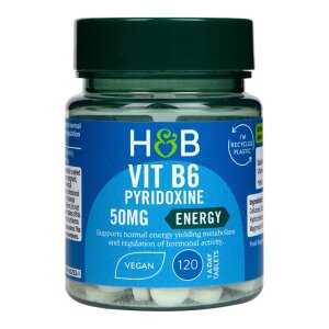 Holland & BarrettVitamin B6 + Pyridoxine 50mg 120 Tablets(79)Everyday HealthEnergy