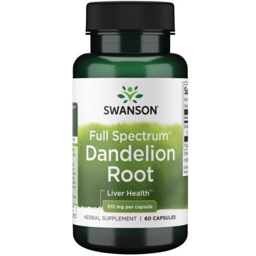 SWANSON Dandelion 515mg 60 kaps