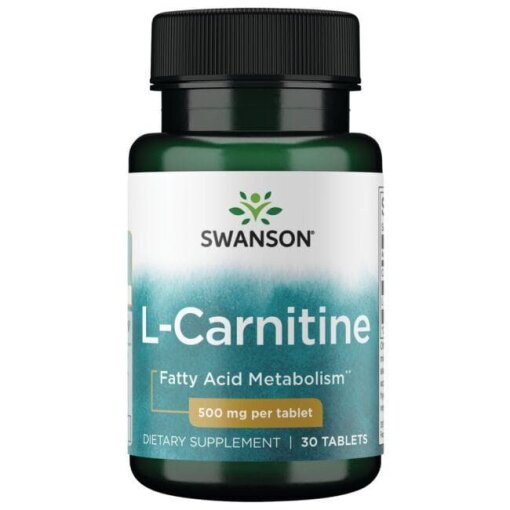 SWANSON L-karnityna 500mg 30 tabl