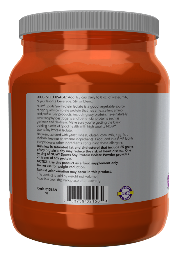 NOW Foods - Soijaproteiini-isolaatti, Maustamaton - 544g - Image 3