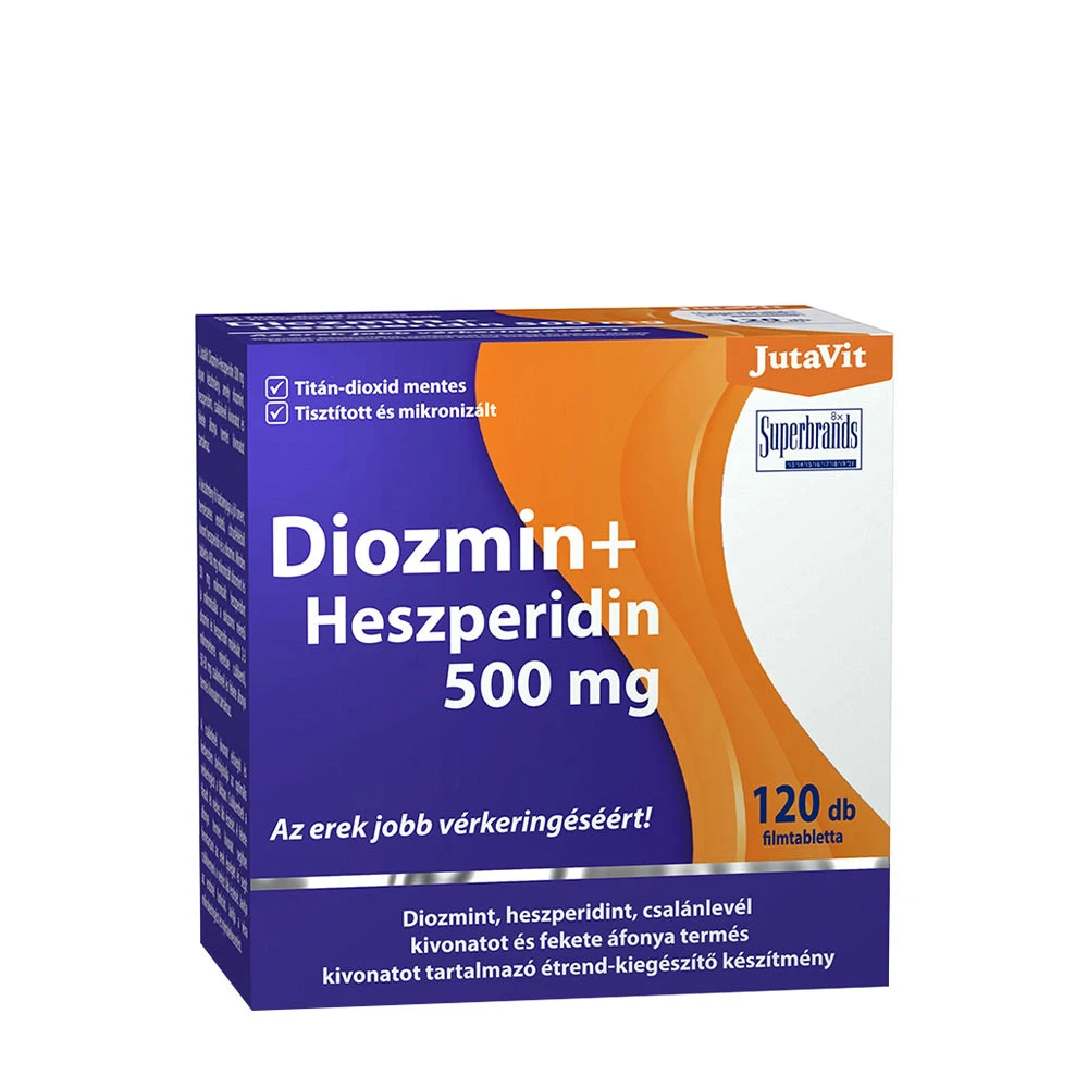 JutaVit Diosmin + Hesperidin 500 mg (120 Tablets)