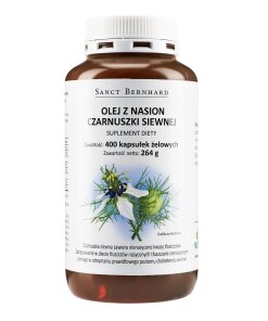 KRAUTERHAUS SANCT BERNHARD Black Cumin Oil Mono Capsules (400 caps)