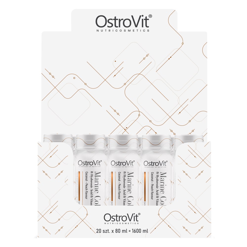 OSTROVIT Collagen Marine Shot coconut & peach (80 ml x 20 DISPLAY)